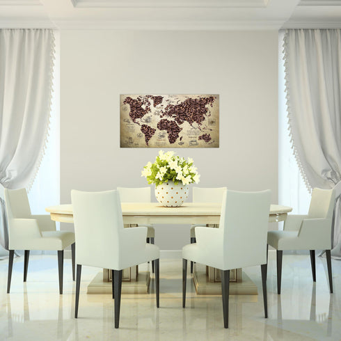 Wandbilder Wohnzimmer XXL Küche Kaffee Moderne Bilder Weltkarte